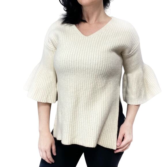 Derek Lam 10 Crosby Wool Ruffled Sweater Size Large - Picture 1 of 7